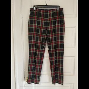 Fully Lined Jcrew Side Zip Plaid Dress Pants Size 4